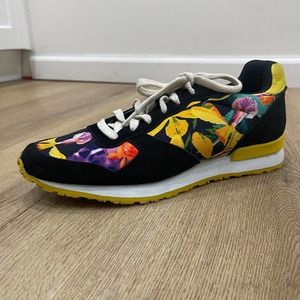 Inkkas Sneakers Mens 8 Womens 11 Flora D225100 African Jogger Yellow Black